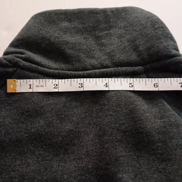 L.L. Bean 1912 Sherpa-Lined Full-Zip Long Sweatshirt Charcoal Women’s Size M - Picture 12 of 16